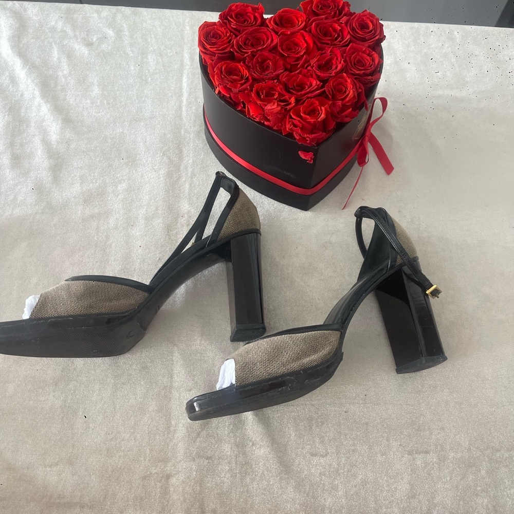 Gucci Black and Brown Women's Heels